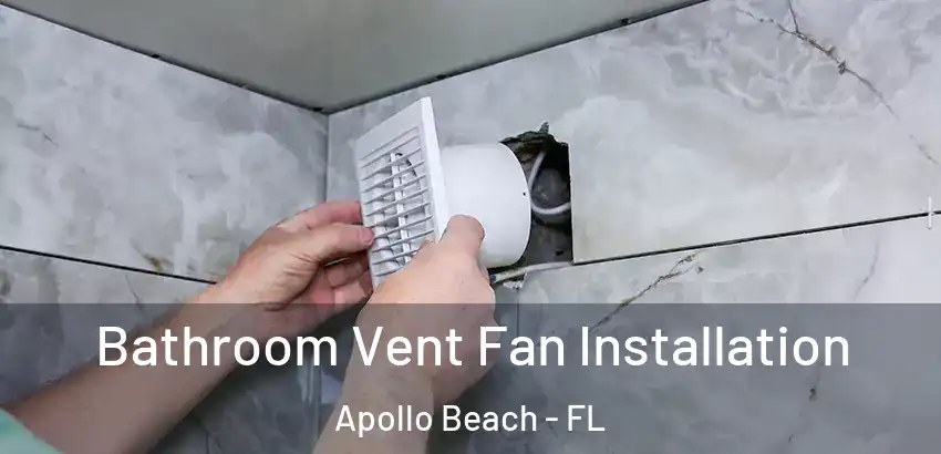 Bathroom Vent Fan Installation Apollo Beach - FL