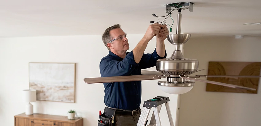 Ceiling Fan Light and Switch Repair in Apollo Beach